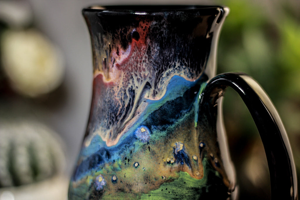 43-A Cosmic Grotto Barely Flared Notched Mug - TOP SHELF MISFIT, 17 oz