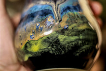 Load image into Gallery viewer, 43-A Cosmic Grotto Barely Flared Notched Mug - TOP SHELF MISFIT, 17 oz