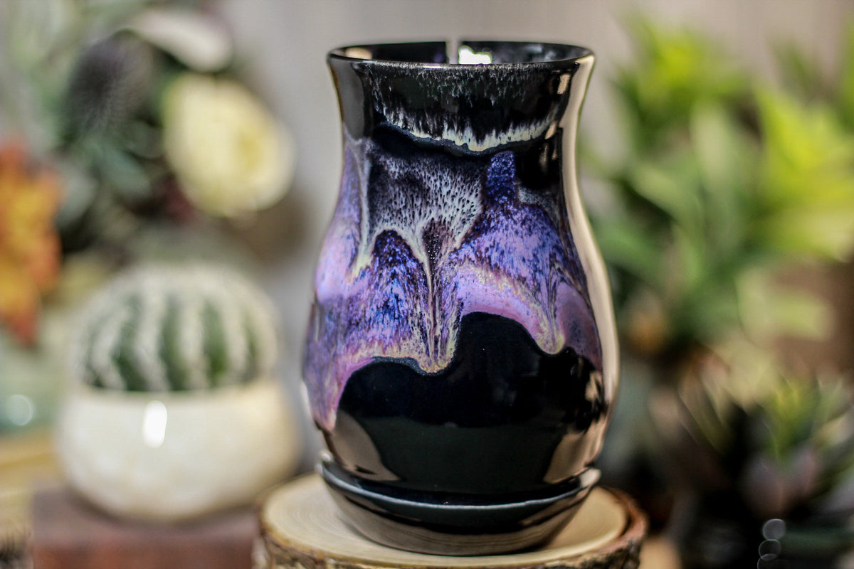 46-D Amethyst Grotto Barely Flared Notched Acorn Mug, 15 oz.