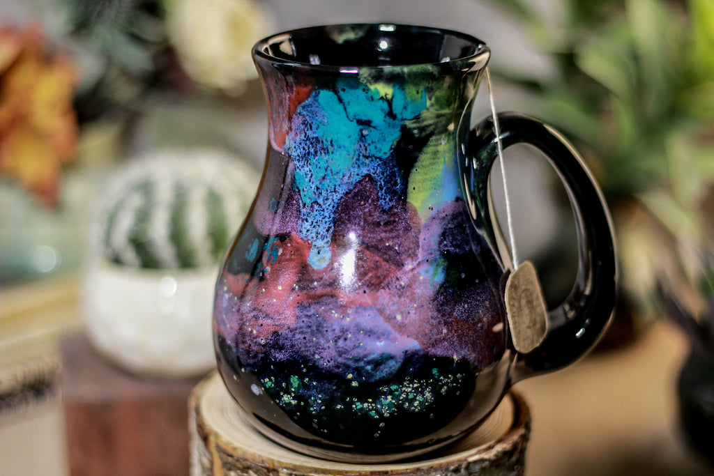 51-A Rainbow Stellar Barely Flared Notched Mug,  19 oz