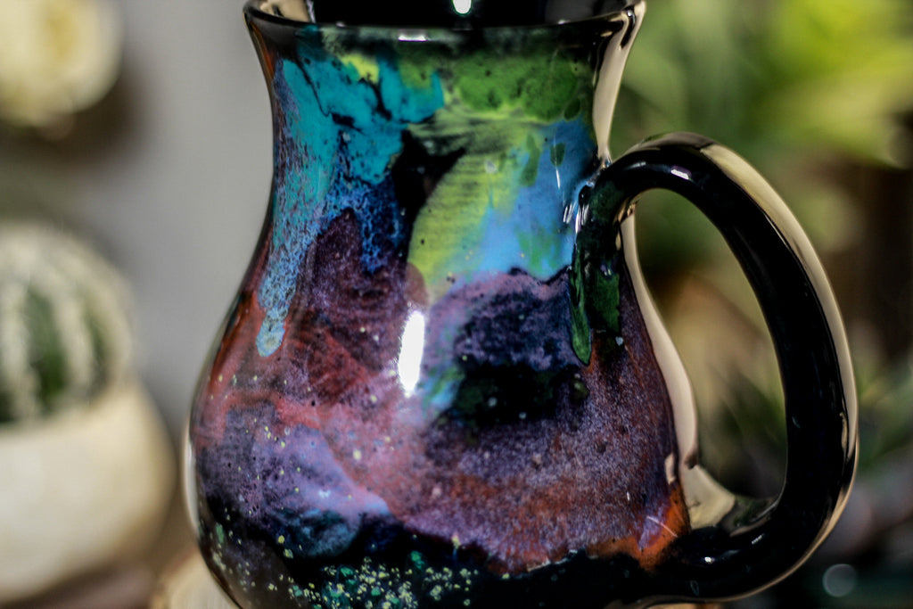 51-A Rainbow Stellar Barely Flared Notched Mug,  19 oz