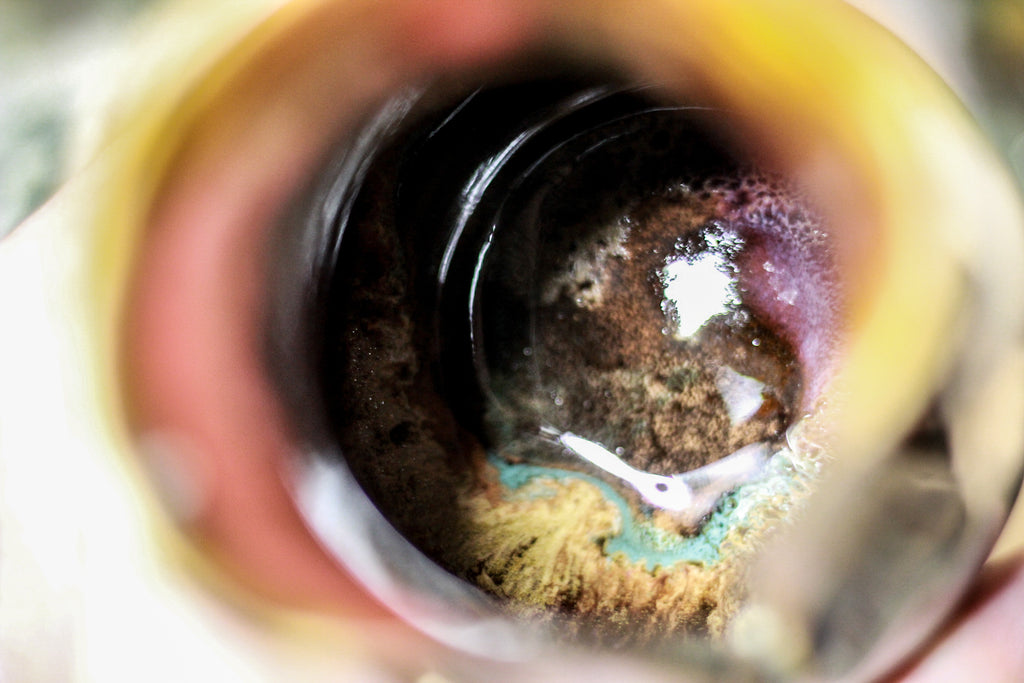 03-P New Wave/Rainbow Grotto Vase