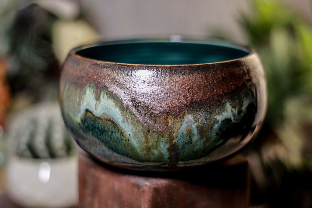 05-P Copper Agate Bowl, 19 oz