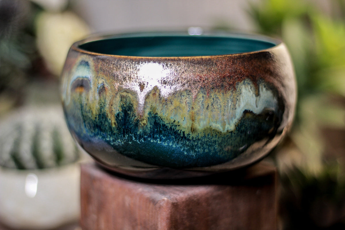 05-P Copper Agate Bowl, 19 oz