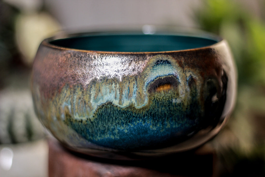 05-P Copper Agate Bowl, 19 oz