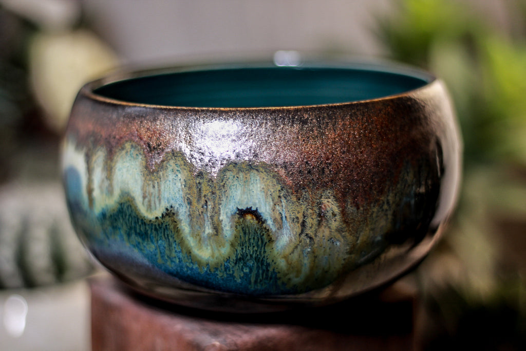 05-P Copper Agate Bowl, 19 oz