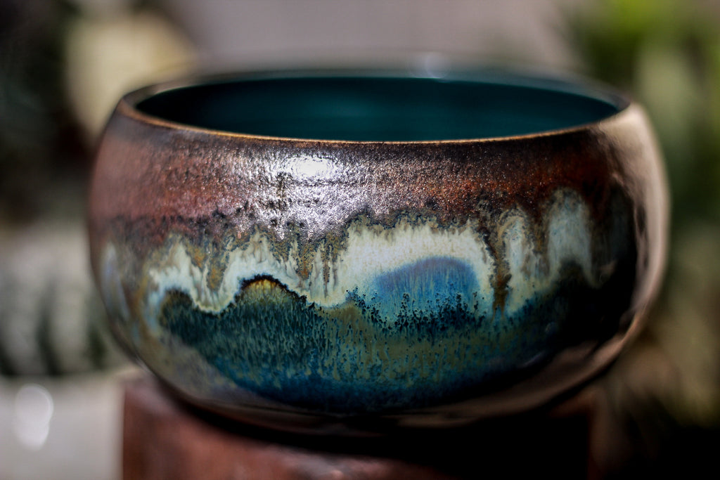 05-P Copper Agate Bowl, 19 oz