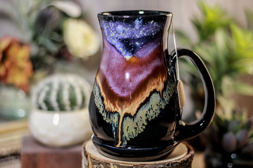01-A PROTOTYPE Starry Night Barely Flared Notched Mug - TOP SHELF, 18 oz.