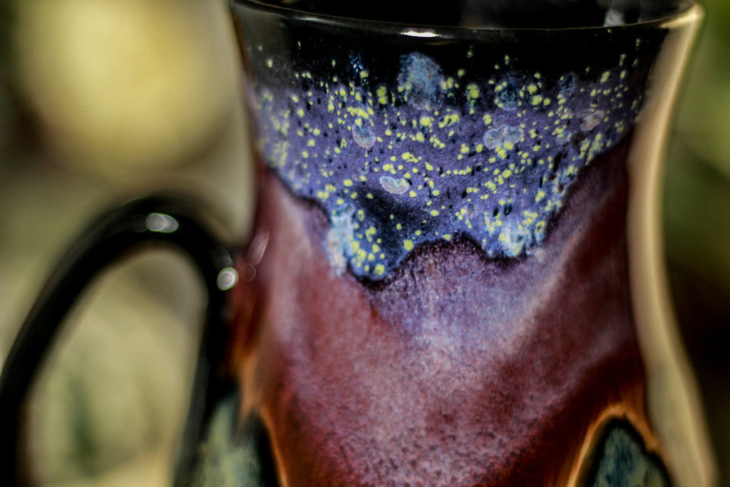 01-A PROTOTYPE Starry Night Barely Flared Notched Mug - TOP SHELF, 18 oz.