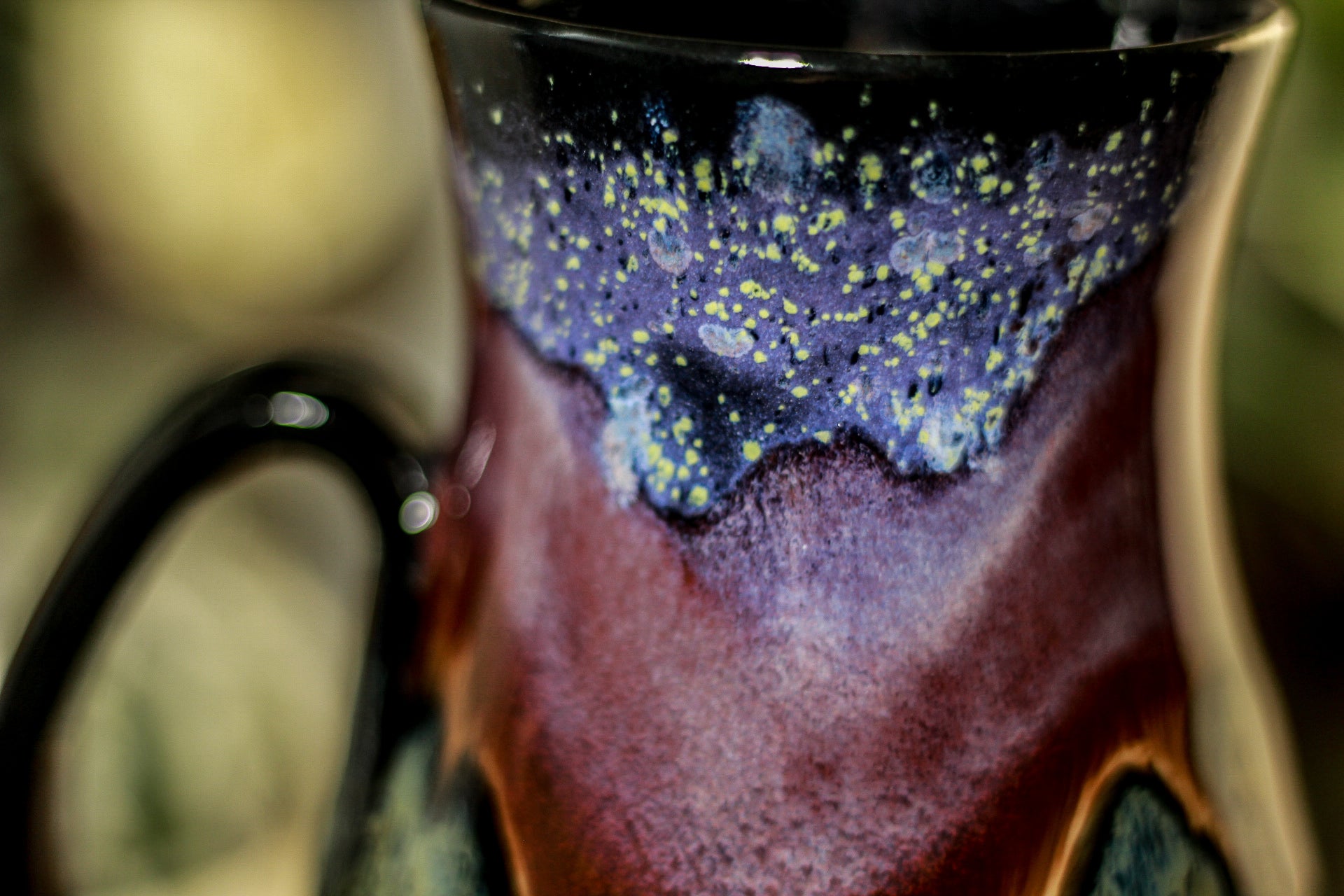 01-A PROTOTYPE Starry Night Barely Flared Notched Mug - TOP SHELF, 18 oz.