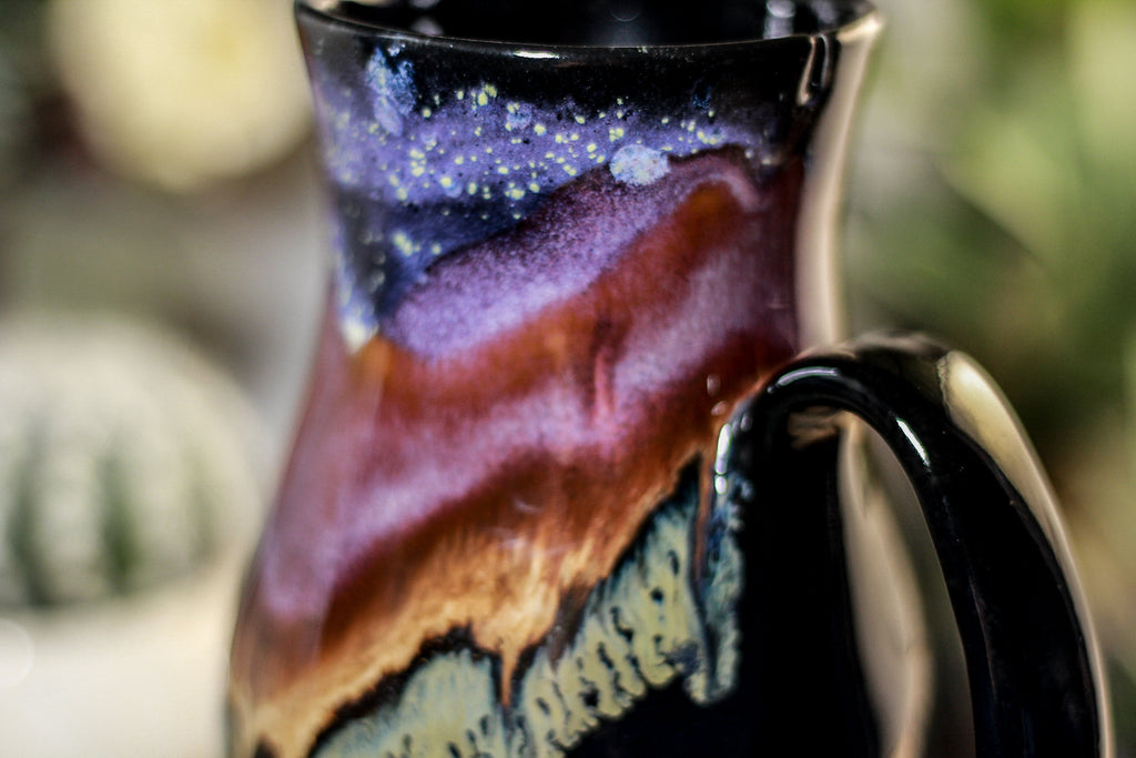 01-A PROTOTYPE Starry Night Barely Flared Notched Mug - TOP SHELF, 18 oz.
