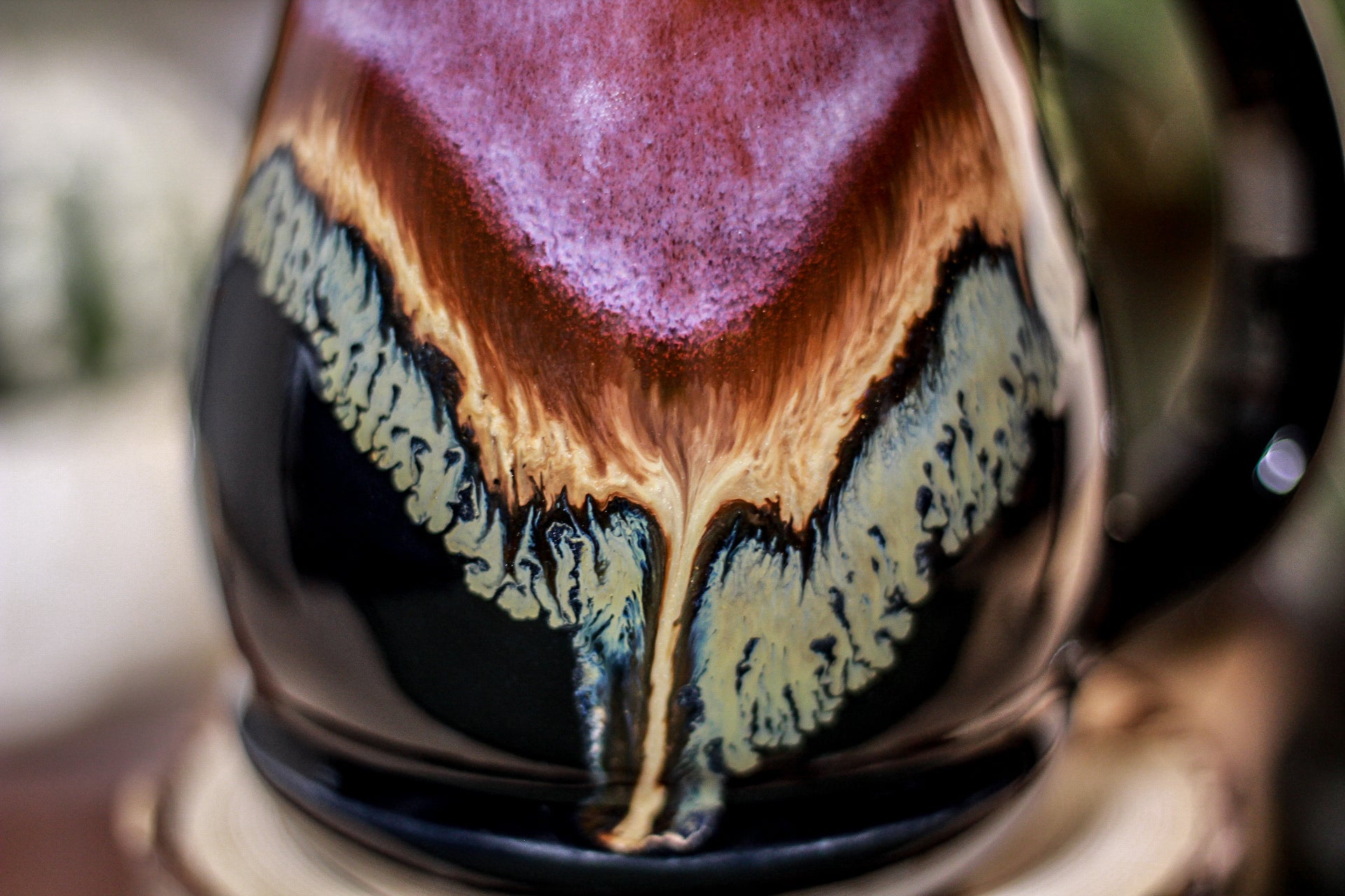 01-A PROTOTYPE Starry Night Barely Flared Notched Mug - TOP SHELF, 18 oz.
