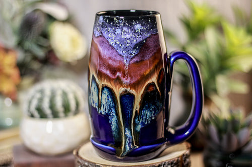 02-A PROTOTYPE Starry Night Notched Acorn Mug - TOP SHELF MISFIT, 16 oz.