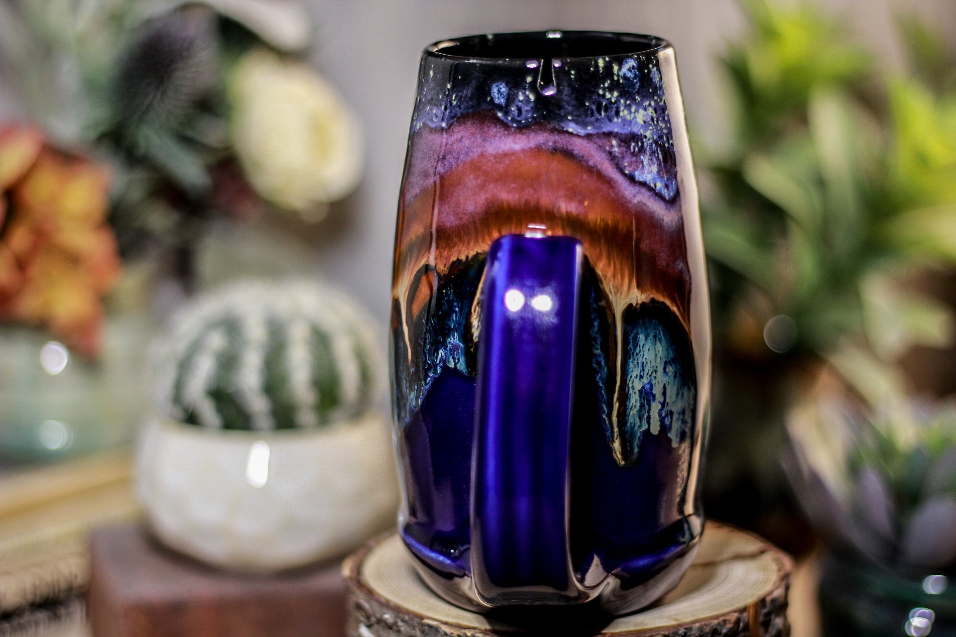 02-A PROTOTYPE Starry Night Notched Acorn Mug - TOP SHELF MISFIT, 16 oz.