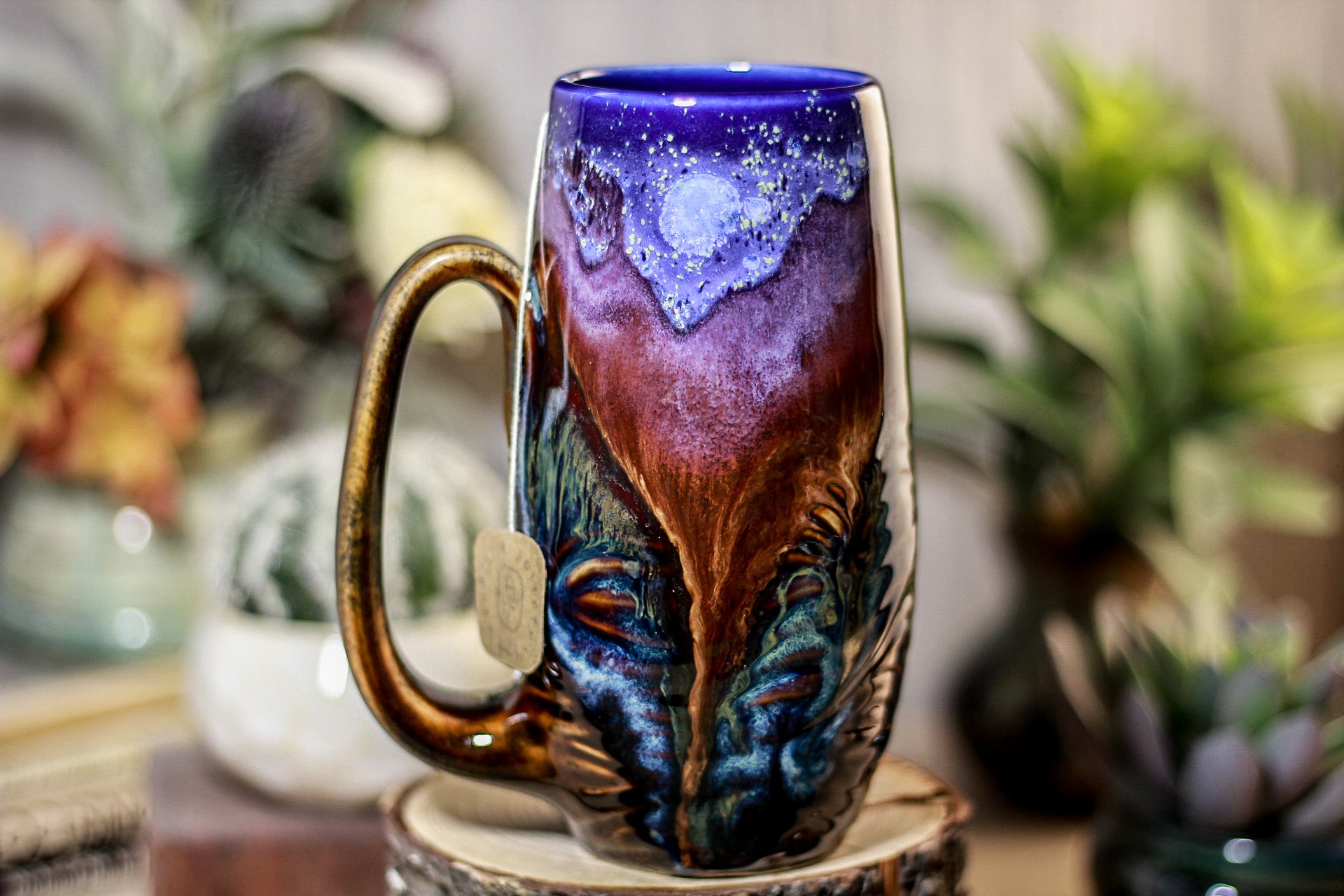 03-A PROTOTYPE Starry Night Notched Textured Mug - TOP SHELF, 16 oz.