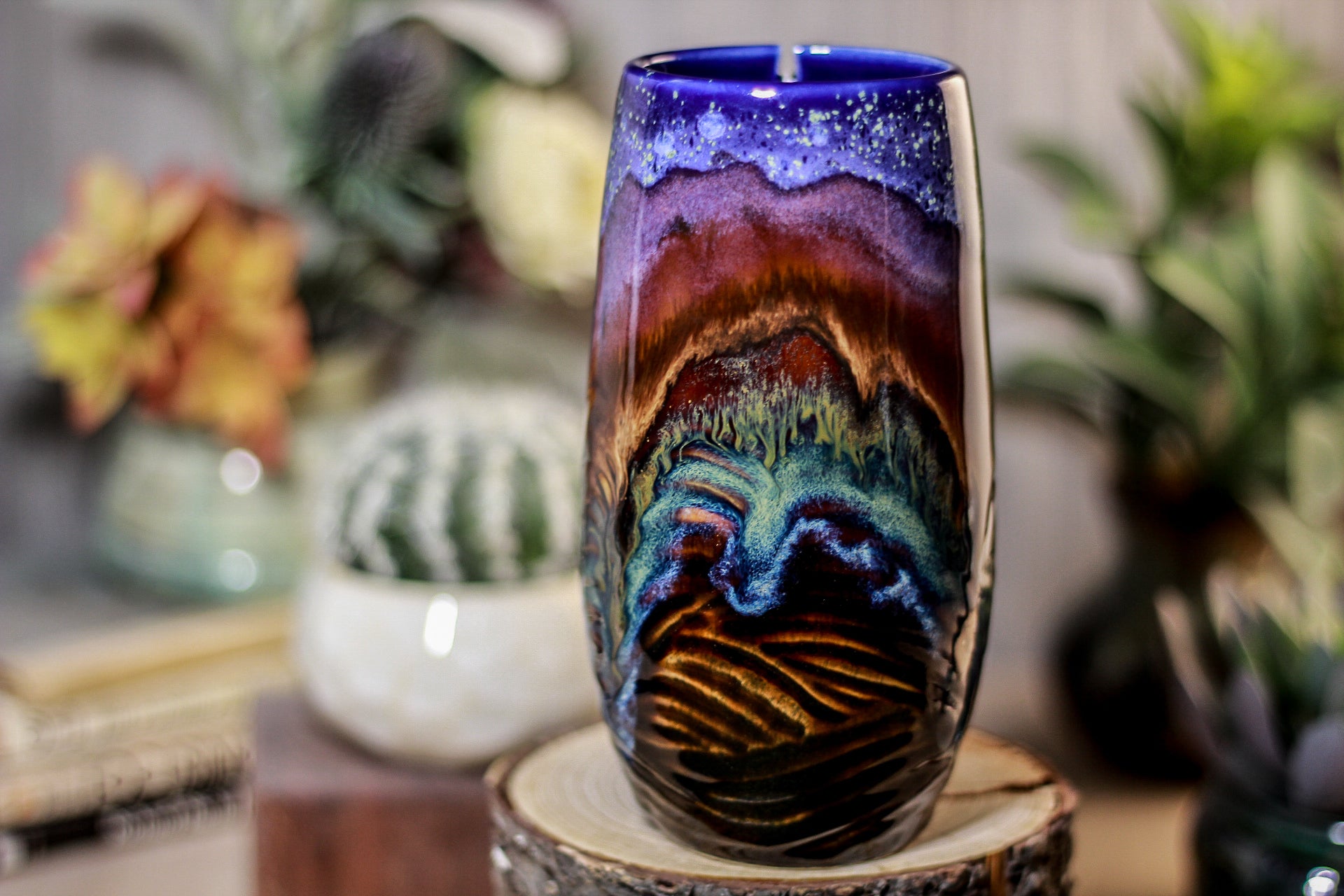 03-A PROTOTYPE Starry Night Notched Textured Mug - TOP SHELF, 16 oz.