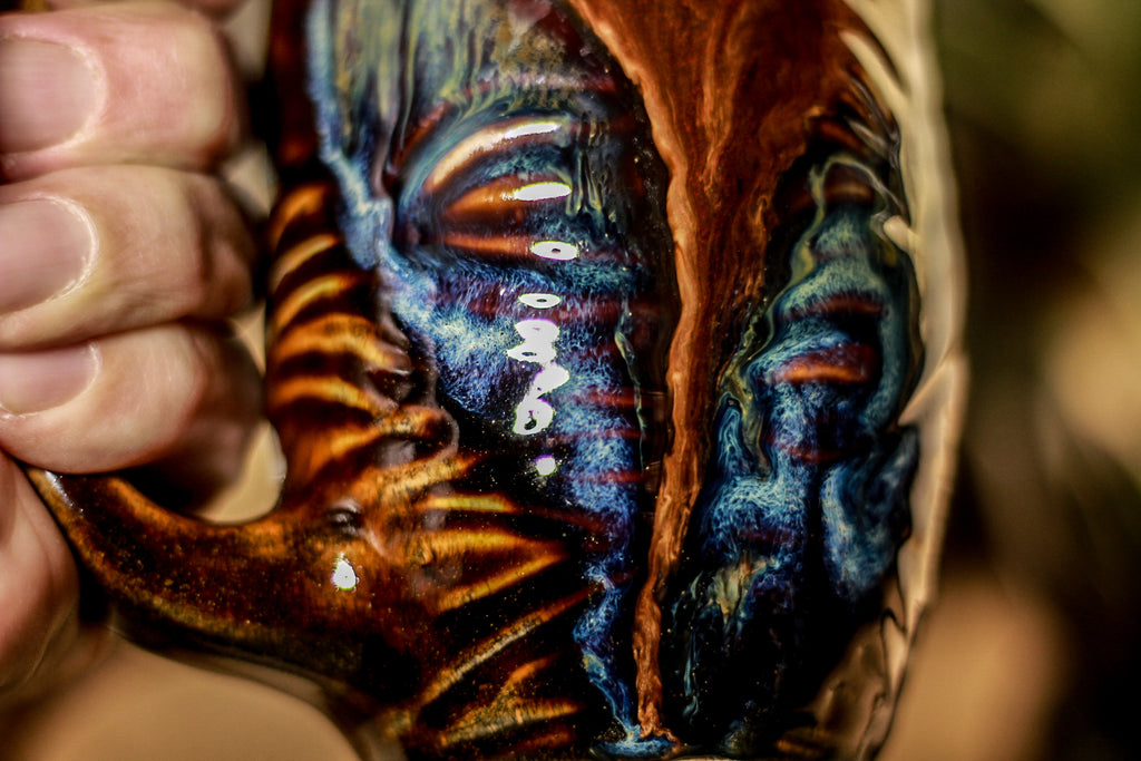 03-A PROTOTYPE Starry Night Notched Textured Mug - TOP SHELF, 16 oz.