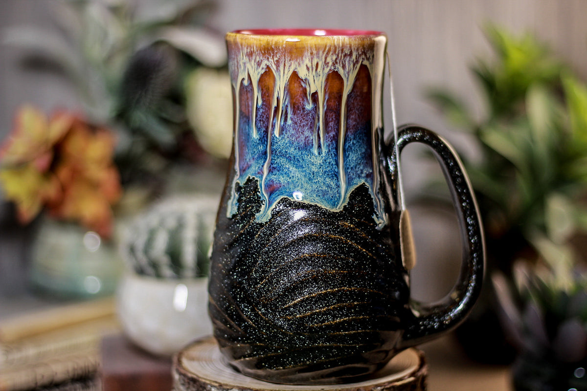 20-D New Wave Barely Flared Notched Textured Mug, 19 oz.