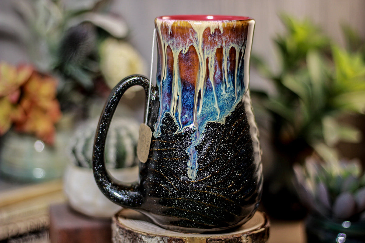 20-D New Wave Barely Flared Notched Textured Mug, 19 oz.