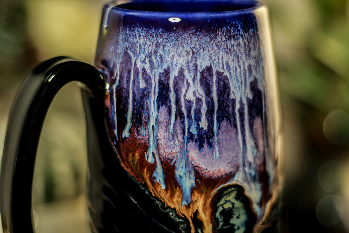 34-B Baja Twilight Notched Textured Acorn Mug, 15 oz.