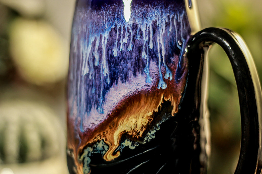 34-B Baja Twilight Notched Textured Acorn Mug, 15 oz.