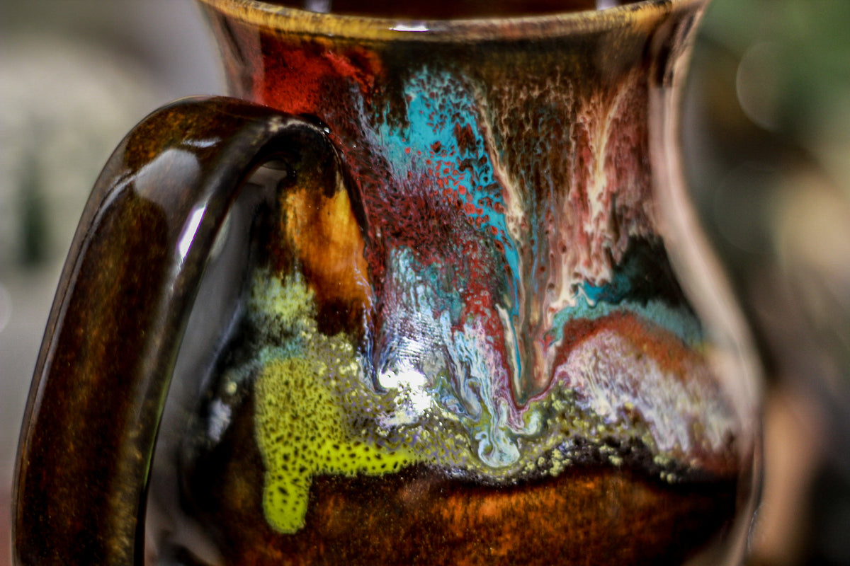 35-C Rainbow Grotto Barely Flared Mug, 18 oz