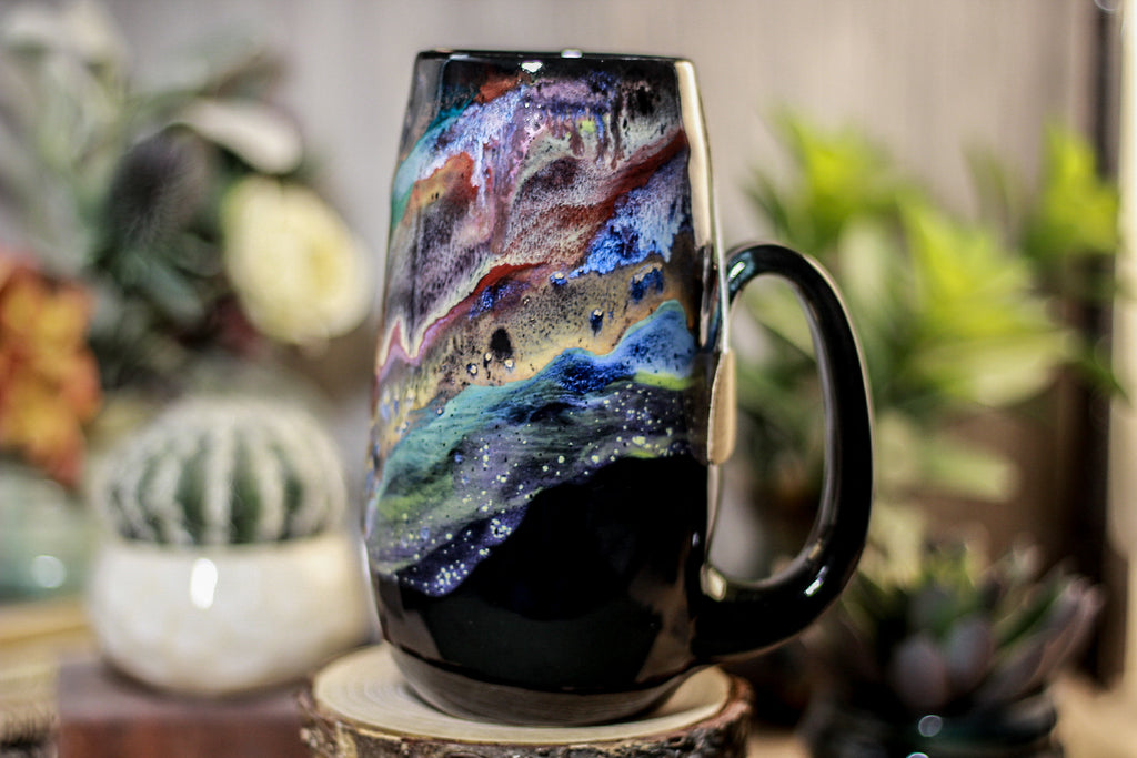 45-A Cosmic Grotto Notched Mug, 22 oz.