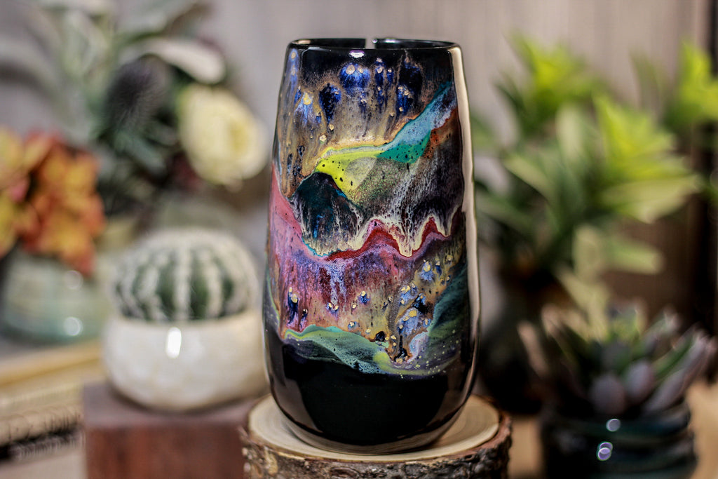 45-A Cosmic Grotto Notched Mug, 22 oz.