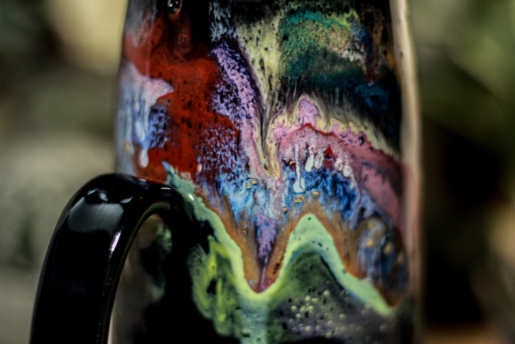 45-A Cosmic Grotto Notched Mug, 22 oz.