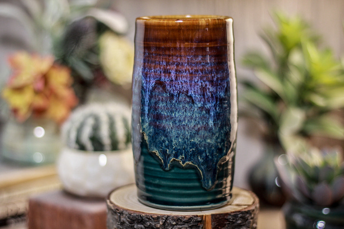 04-D Electric Wave Textured Mug, 16 oz
