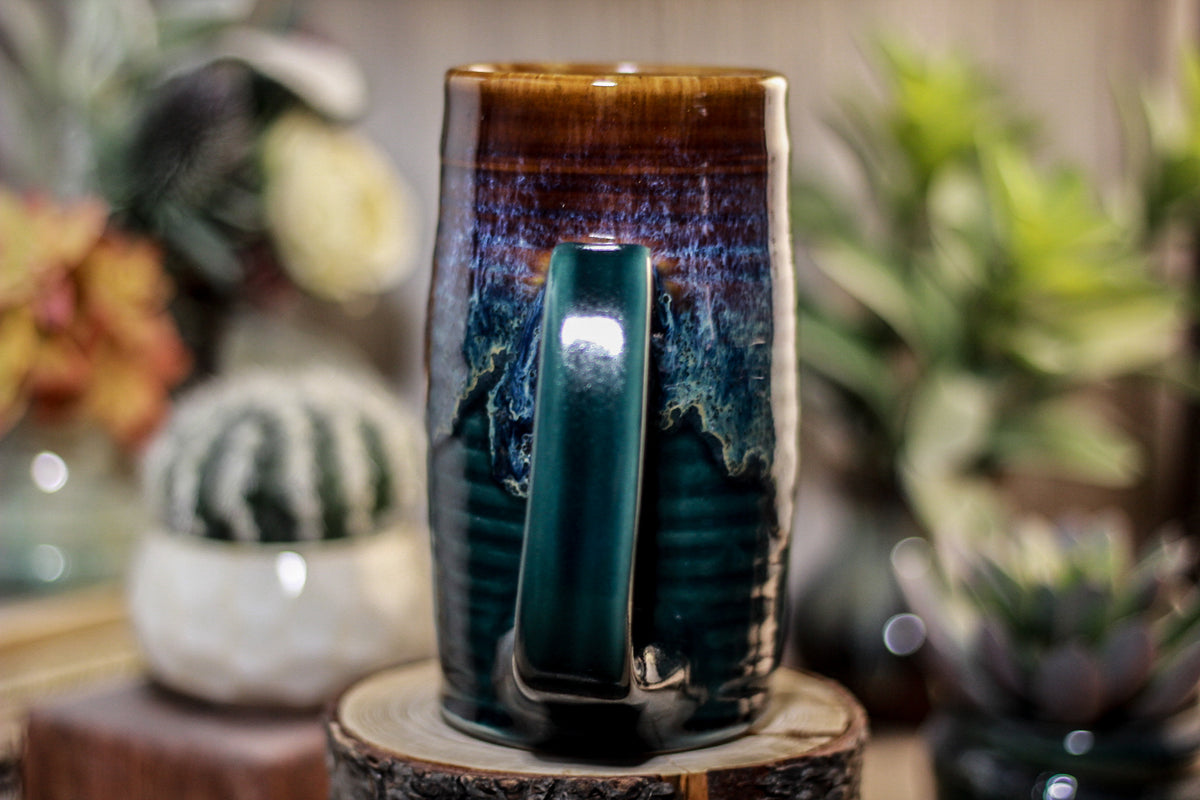 04-D Electric Wave Textured Mug, 16 oz